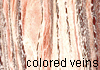 colored veins